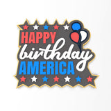 Happy Birthday America Cookie Cutter | Stamp | Stencil #1