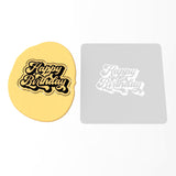 Happy Birthday Cookie Cutter | Stamp | Stencil #2
