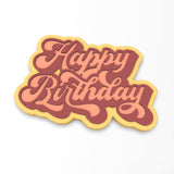 Happy Birthday Cookie Cutter | Stamp | Stencil #2