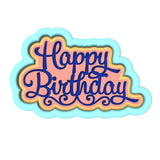 Happy Birthday Cookie Cutter | Stamp | Stencil #3