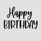 Happy Birthday Cookie Cutter | Stamp | Stencil #4