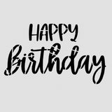 Happy Birthday Cookie Cutter | Stamp | Stencil #5