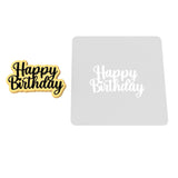 Happy Birthday Cookie Cutter | Stamp | Stencil #6