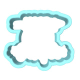 Happy Camper Cookie Cutter | Stamp | Stencil #2 Boys/ Army / Outdoorsman Cookie Cutter Lady 2 Inch Small Cupcake Cutter Only No