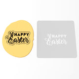 Happy Easter Bunny Ears Cookie Cutter | Stamp | Stencil #1