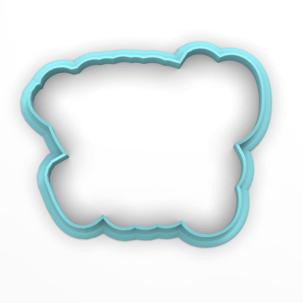 Happy Easter Cookie Cutter Stamp & Outline #1