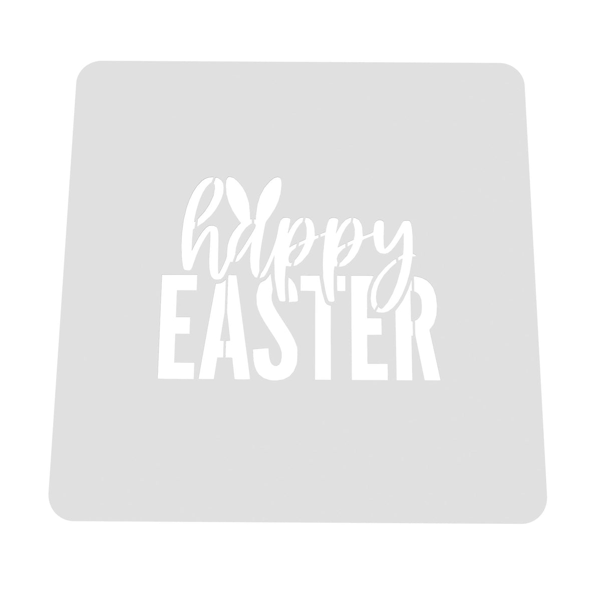 Happy Easter Cookie Cutter | Stamp | Stencil #B Animals & Dinosaurs Cookie Cutter Lady MINI - 2 Inches (5cm) Stencil ONLY 