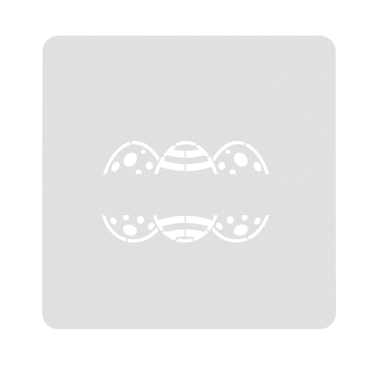 Happy Easter Eggs Blank Name Cookie Cutter | Stamp | Stencil #1 Animals & Dinosaurs Cookie Cutter Lady MINI - 2 Inches (5cm) Stencil ONLY 