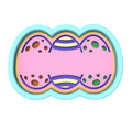 Happy Easter Eggs Blank Name Cookie Cutter | Stamp | Stencil #1 Animals & Dinosaurs Cookie Cutter Lady 