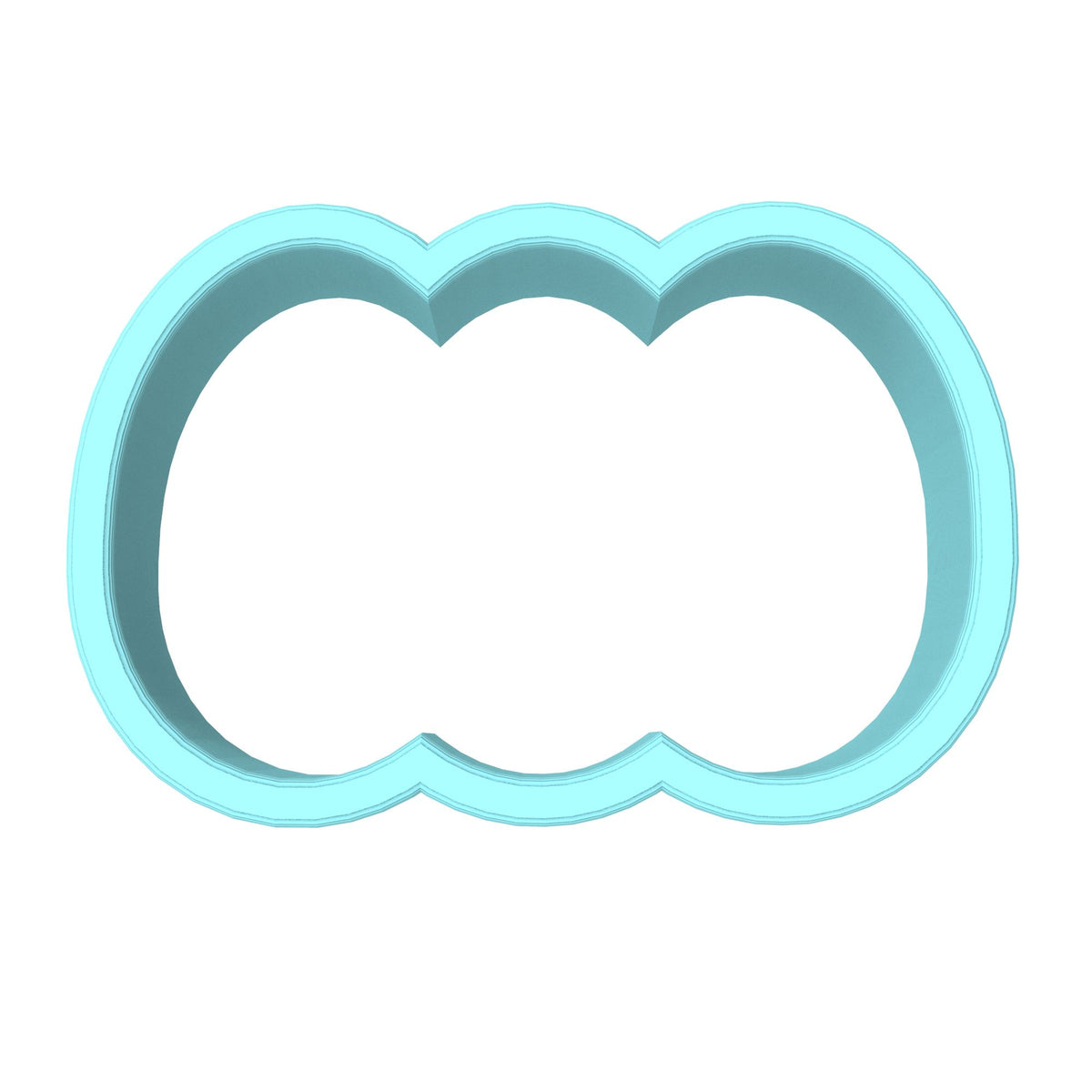 Happy Easter Eggs Blank Name Cookie Cutter | Stamp | Stencil #1 Animals & Dinosaurs Cookie Cutter Lady MINI - 2 Inches (5cm) Cookie Cutter ONLY (Outline) 