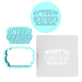 Happy Easter Eggs Daisies Cookie Cutter | Stamp | Stencil #1 Animals & Dinosaurs Cookie Cutter Lady MINI - 2 Inches (5cm) **FULL SET BUNDLE** Cutter + Stamp + Stencil + Debosser **BEST DEAL** 
