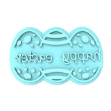 Happy Easter Eggs Name Cookie Cutter | Stamp | Stencil #1 Animals & Dinosaurs Cookie Cutter Lady MINI - 2 Inches (5cm) Stamp ONLY 