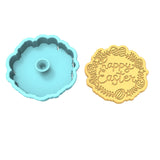 Happy Easter Wreath Cookie Cutter  Stamp & Outline #1