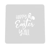 Happy Easter Y'all Cookie Cutter | Stamp | Stencil #1 Animals & Dinosaurs Cookie Cutter Lady MINI - 2 Inches (5cm) Stencil ONLY 