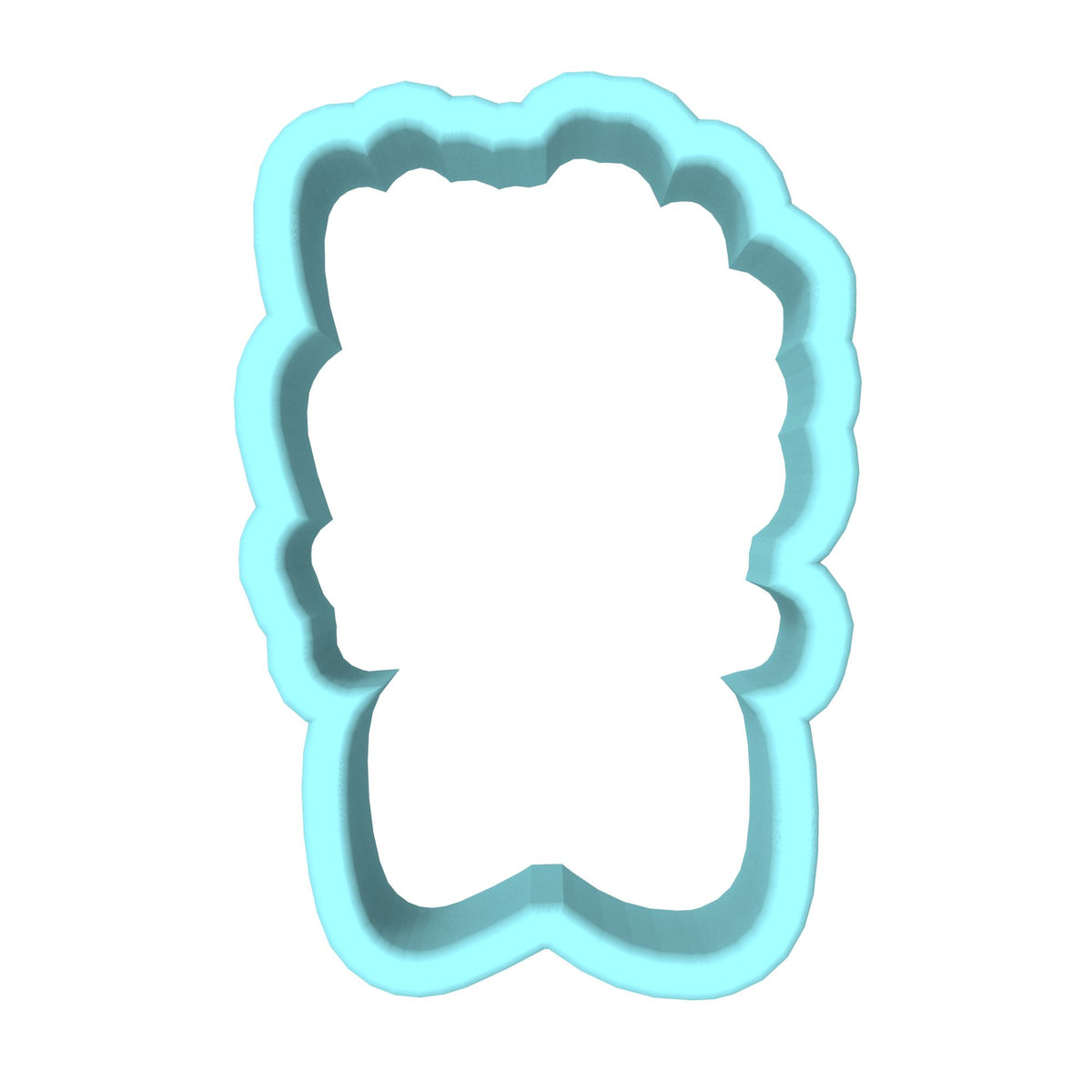 Happy Father's Day Bow Cookie Cutter | Stamp | Stencil #1 Cookie Cutter Lady MINI - 2 Inches (5cm) Cookie Cutter ONLY (Outline) 