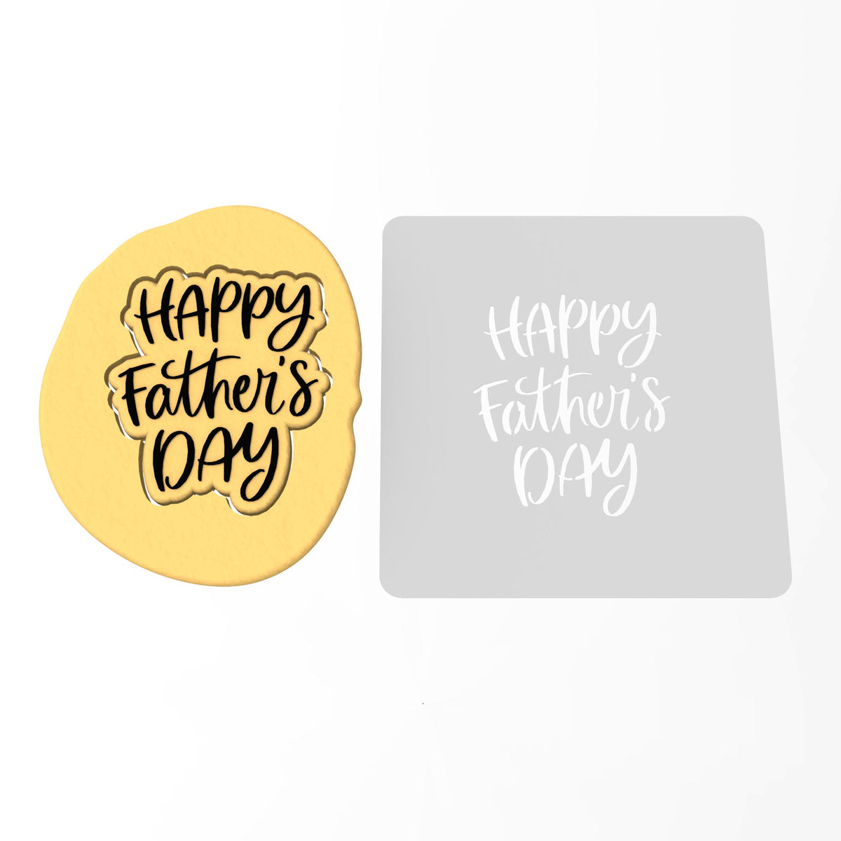Happy Father's Day Cookie Cutter | Stamp | Stencil #1