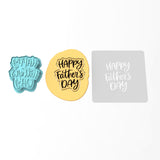 Happy Father's Day Cookie Cutter | Stamp | Stencil #1