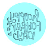 Happy Father's Day Text Hearts Cookie Cutter | Stamp | Stencil #1 fathers day Cookie Cutter Lady MINI - 2 Inches (5cm) Debosser ONLY 