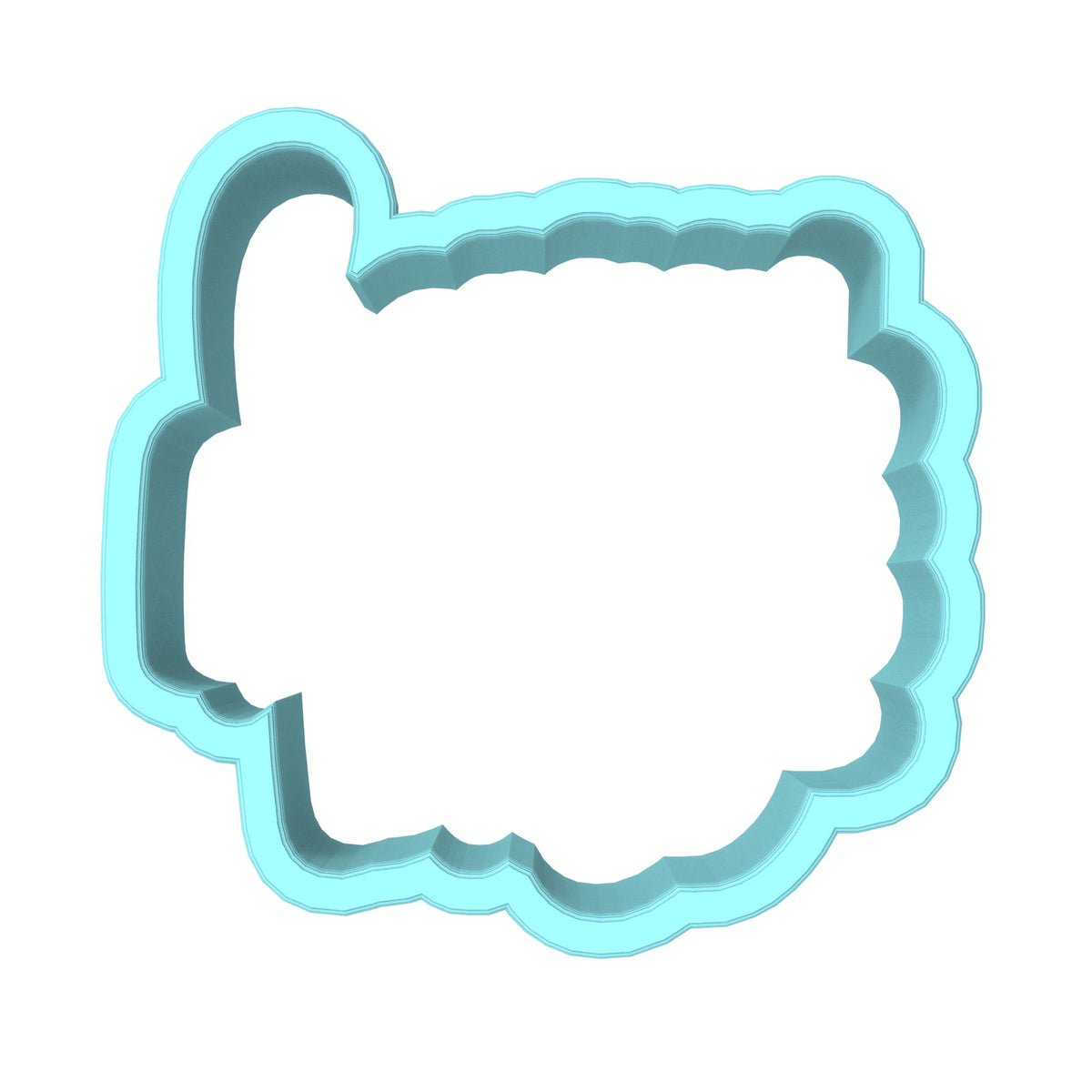 Happy Father's Day Text Hearts Cookie Cutter | Stamp | Stencil #1 fathers day Cookie Cutter Lady MINI - 2 Inches (5cm) Cookie Cutter ONLY (Outline) 