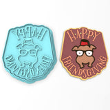 Happy Friendsgiving Cookie Cutter | Stamp | Stencil #1