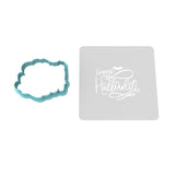 Happy Halloween Bat Cookie Cutter | Stamp | Stencil #2