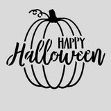 Happy Halloween Pumpkin Cookie Cutter | Stamp | Stencil #1