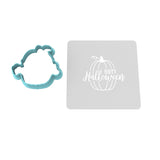 Happy Halloween Pumpkin Cookie Cutter | Stamp | Stencil #1