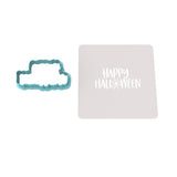 Happy Halloween Web Cookie Cutter | Stamp | Stencil #1 Halloween / Fall Cookie Cutter Lady 2 Inch Small Cupcake Cutter Only Yes