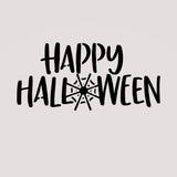 Happy Halloween Web Cookie Cutter | Stamp | Stencil #1 Halloween / Fall Cookie Cutter Lady 2 Inch Small Cupcake Stencil Only No