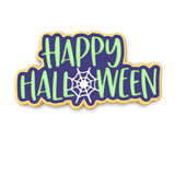 Happy Halloween Web Cookie Cutter | Stamp | Stencil #1 Halloween / Fall Cookie Cutter Lady 