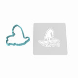 Happy Halloween Witch Cookie Cutter | Stamp | Stencil #1
