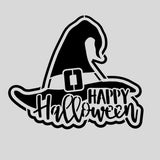 Happy Halloween Witch Cookie Cutter | Stamp | Stencil #1