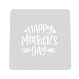 Happy Mother's Day Arrow Cookie Cutter | Stamp | Stencil Animals & Dinosaurs Cookie Cutter Lady MINI - 2 Inches (5cm) Stencil ONLY 