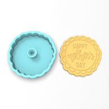 Happy Mother's Day Flower Cookie Cutter | Stamp | Stencil #1