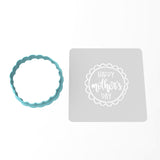 Happy Mother's Day Flower Cookie Cutter | Stamp | Stencil #1