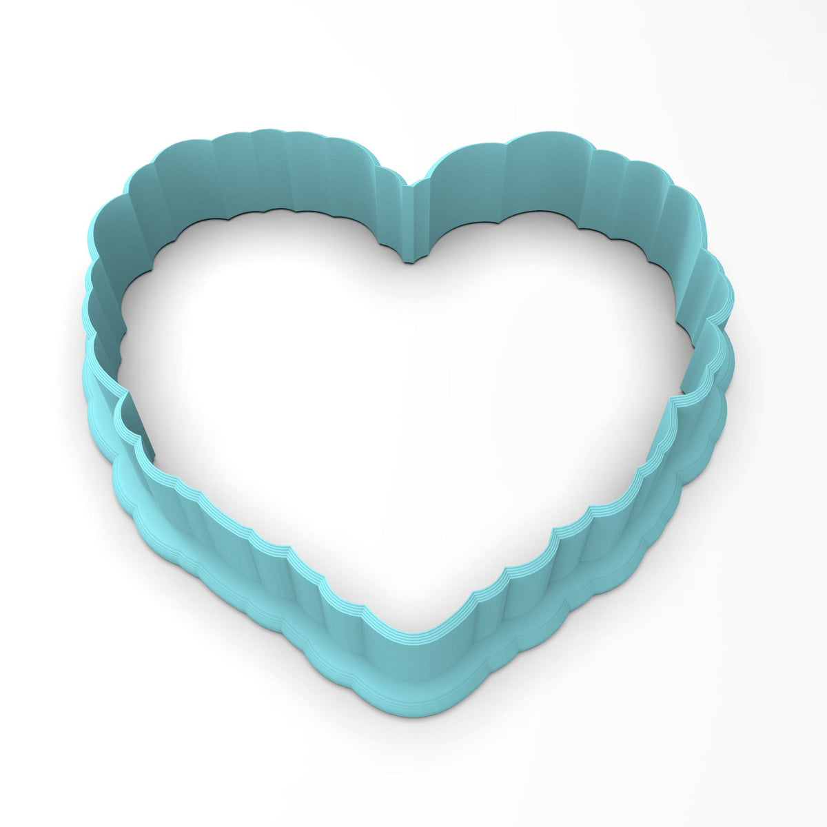 Happy Mother's Day Flowered Heart Cookie Cutter | Stamp | Stencil #1