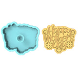 Happy Mother's Day Flowers Cookie Cutter | Stamp | Stencil Animals & Dinosaurs Cookie Cutter Lady 