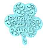 Happy St. Patrick's Day Clover Cookie Cutter | Stamp | Stencil #1 Cookie Cutter Lady MINI - 2 Inches (5cm) Stamp ONLY 