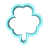 Happy St. Patrick's Day Clover Cookie Cutter | Stamp | Stencil #1 Cookie Cutter Lady MINI - 2 Inches (5cm) Cookie Cutter ONLY (Outline) 