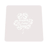 Happy St. Patrick's Day Clover Cookie Cutter | Stamp | Stencil #1 Cookie Cutter Lady MINI - 2 Inches (5cm) Stencil ONLY 