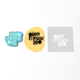 Happy St. Patrick's Day Cookie Cutter | Stamp | Stencil #2