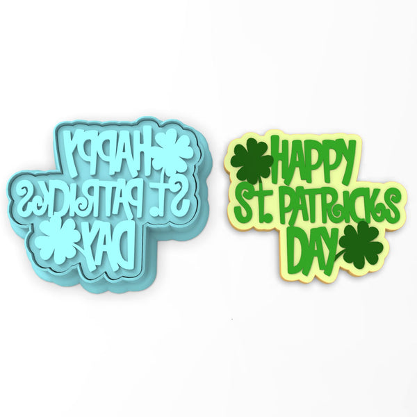Happy St. Patrick's Day Cookie Cutter | Stamp | Stencil #2
