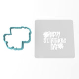 Happy St. Patrick's Day Cookie Cutter | Stamp | Stencil #2