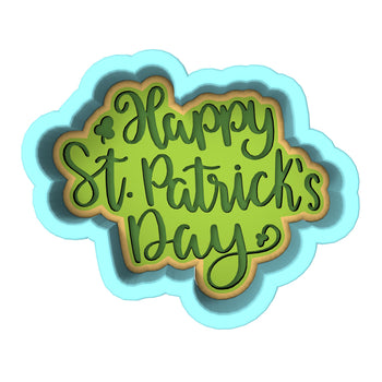 Happy St. Patrick's Day Cookie Cutter | Stamp | Stencil #3 Cookie Cutter Lady 