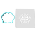 Happy St. Patrick's Day Pot of Gold Cookie Cutter | Stamp | Stencil #1 Cookie Cutter Lady MINI - 2 Inches (5cm) **BUNDLE** Cutter + Stencil 