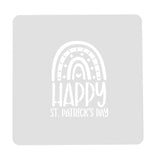 Happy St. Patrick's Day Rainbow Cookie Cutter | Stamp | Stencil #1 Cookie Cutter Lady MINI - 2 Inches (5cm) Stencil ONLY 