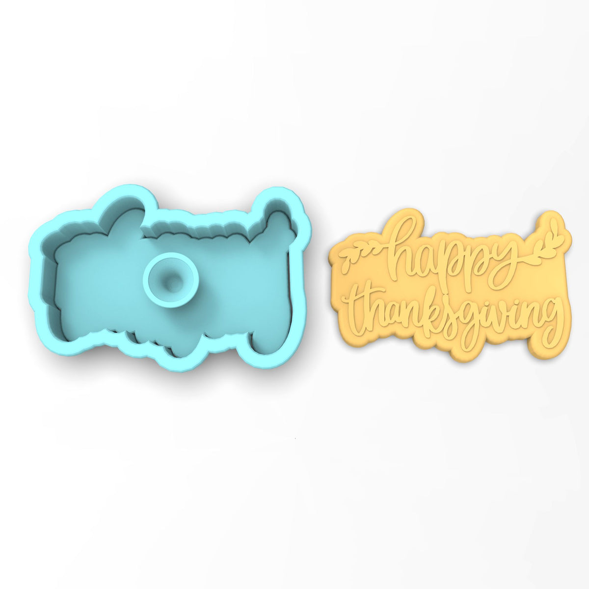 Happy Thanksgiving Cookie Cutter | Stamp | Stencil #3