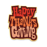 Happy Thanksgiving Text Cookie Cutter | Stamp | Stencil