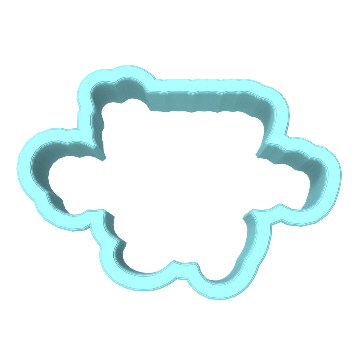 Happy Valentine's ay Cookie Cutter | Stamp | Stencil #1 Wedding / Baby / V Day Cookie Cutter Lady MINI - 2 Inches (5cm) Cookie Cutter ONLY (Outline) 