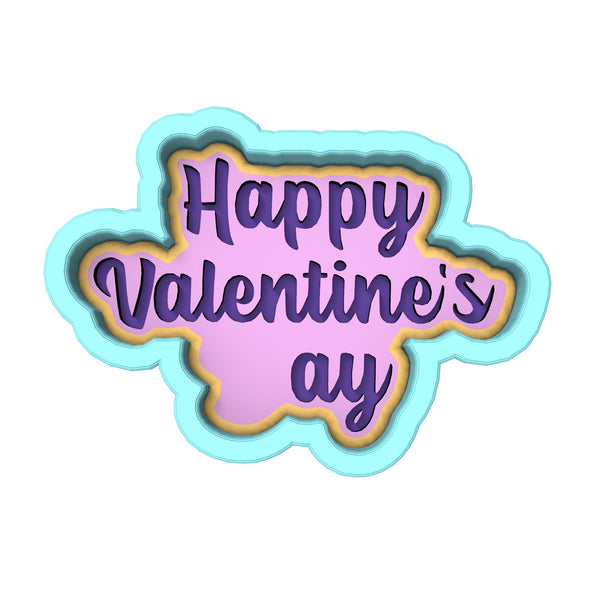 Happy Valentine's ay Cookie Cutter | Stamp | Stencil #1 Wedding / Baby / V Day Cookie Cutter Lady 